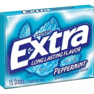 WRIGLEY'S EXTRA PEPPERMINT GUM