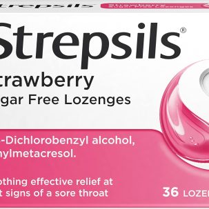 STREPSIL STRAWBERRY LOZ