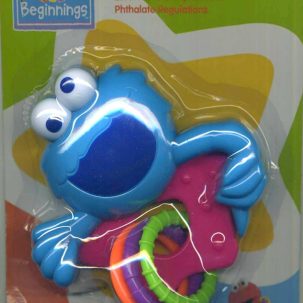 SESAME STREET RATTLE W/RINGS