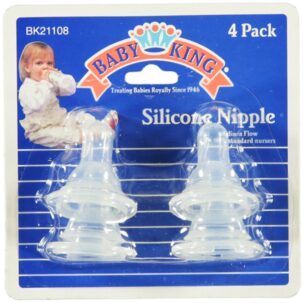 BABYKING 4-PK SILICONE NIPPLES