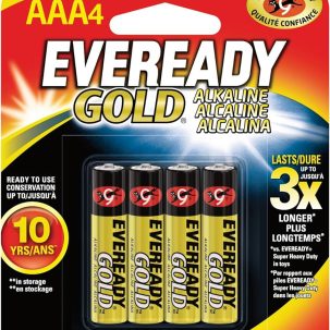 EVEREADY GOLD AAA4 BATTERIES