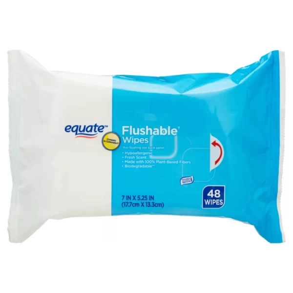 EQUATE FLUSHABLE WIPES