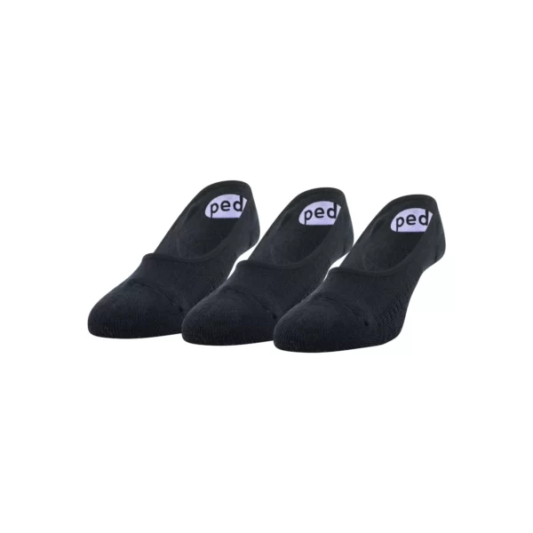 PEDS LINER SOCK BLACK SIZE8-12