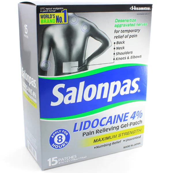 SALONPAS PATCH LIDO 4%