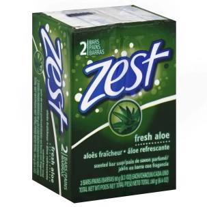 ZEST ALOE VERA BAR SOAP