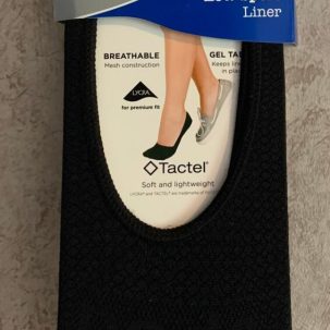 PEDS LINER SOCK BLACK SIZE5-10